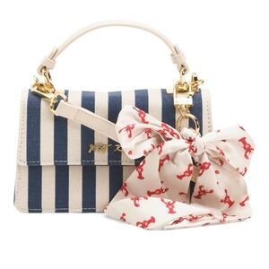 Betsey Johnson XOJules Navy Lobster Satchel Crossbody Bag